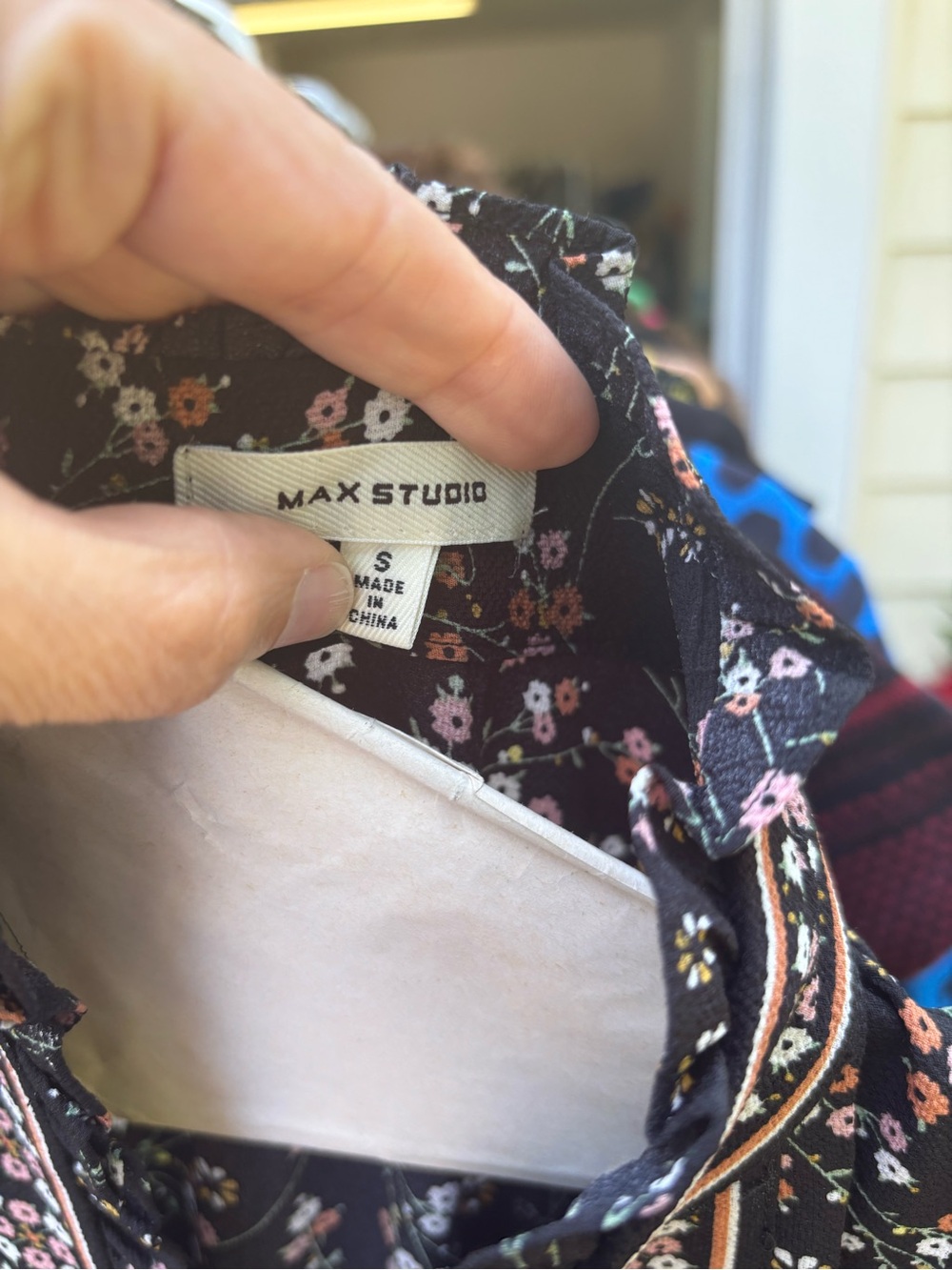 Max Studio Black Floral Maxi Dress - Picture 3 of 3
